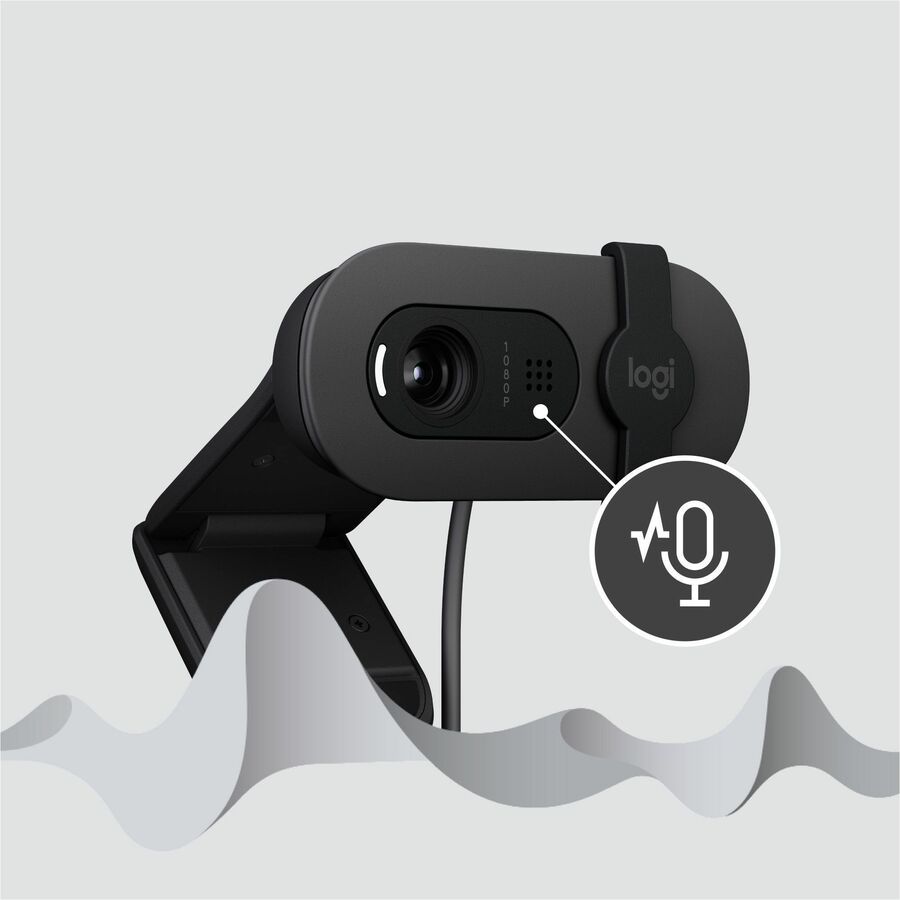 Logitech BRIO 100 Webcam - 2 Megapixel - 30 fps - Graphite - USB Type A Logitech BRIO 100 Webcam - 2 Megapixel - 30 fps - Graphite - USB Type A
